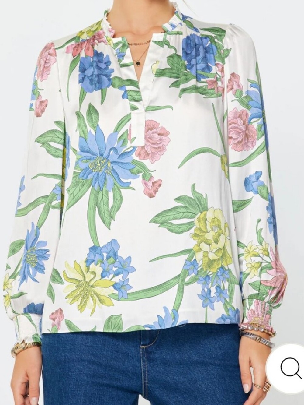 Current Air Floral Blouse M
